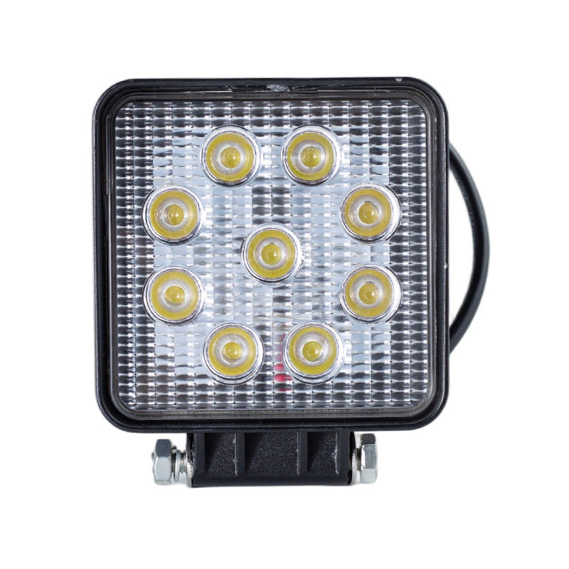 IP67 002 Heavy-Duty 9-LED Square Work Light for Industrial Vehicles