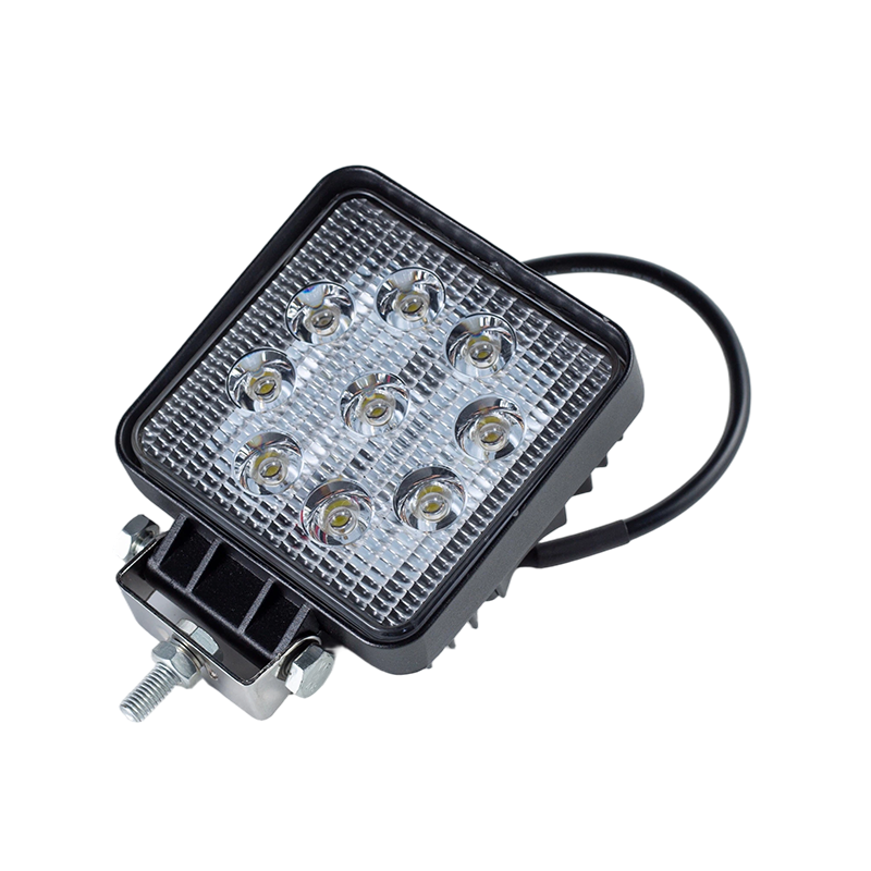 IP67 002 Heavy-Duty 9-LED Square Work Light for Industrial Vehicles