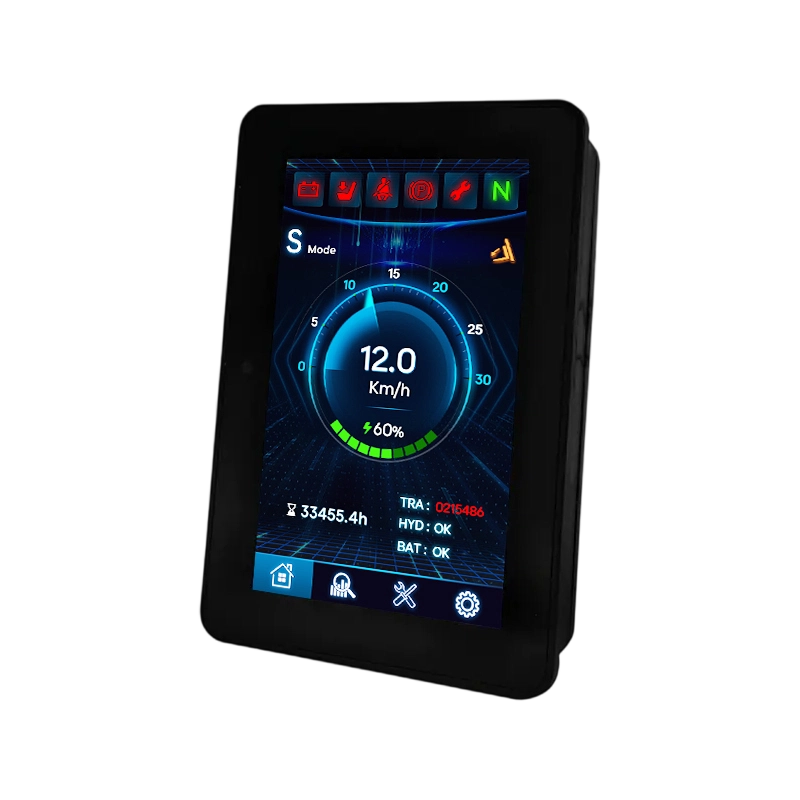5-inch Vertical CAN 2.0B Touchscreen Dashboard for Construction Vehicles