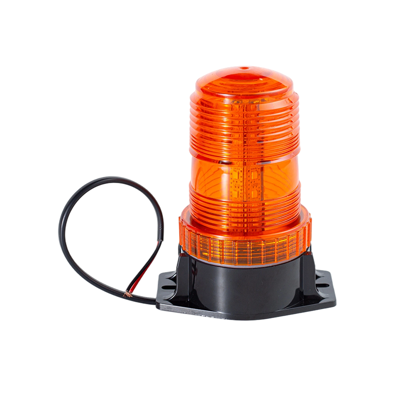 IP65 8W DC9-80V 360° Amber Strobe Beacon Warning Light For Forklifts
