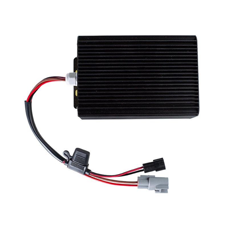 High Efficiency Stable Output IP65 Dustproof Oil Resistant DC80V Wide Input Forklift Vehicle DC-DC Voltage Step Down Module