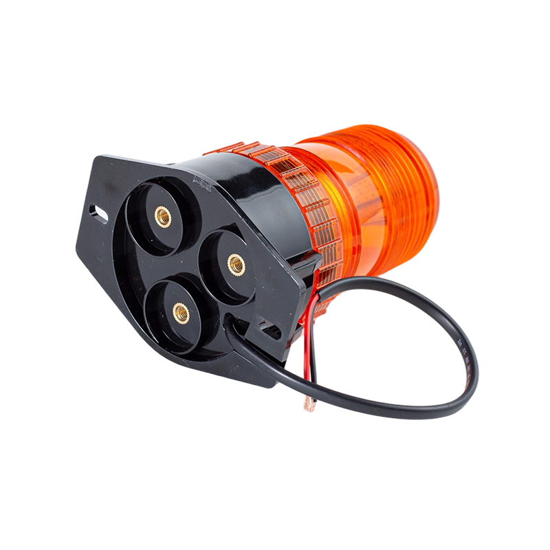 IP65 8W DC9-80V 360° Amber Strobe Beacon Warning Light For Forklifts