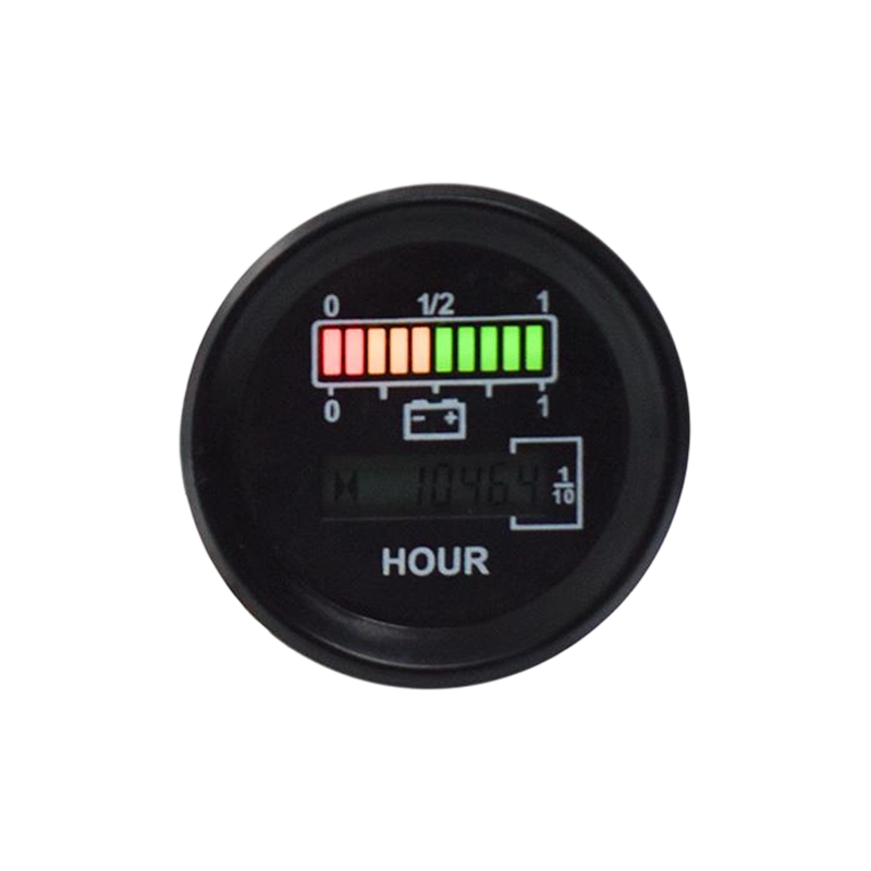 FLYB-0096 Round CAN Bus Battery Level Gauge with Hour Meter