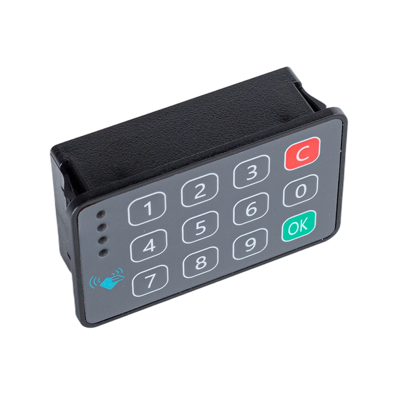 Horizontal  IC Card Reader with Keypad / CAN2.0 125K Baud / Industrial Vehicle Fleet Management Access Control