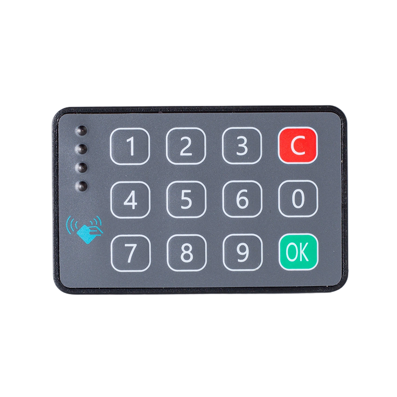 Horizontal  IC Card Reader with Keypad / CAN2.0 125K Baud / Industrial Vehicle Fleet Management Access Control