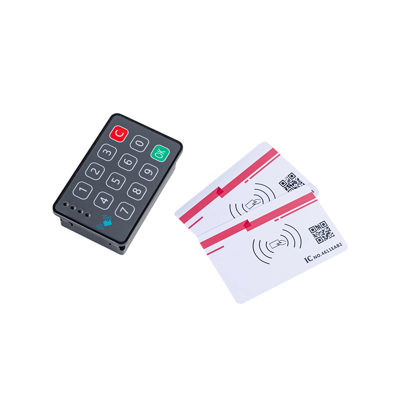 Horizontal  IC Card Reader with Keypad / CAN2.0 125K Baud / Industrial Vehicle Fleet Management Access Control